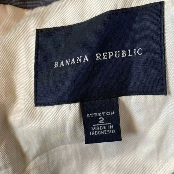 BANANA REPUBLIC | Dress Blue Tie Blazer - Picture 3 of 5